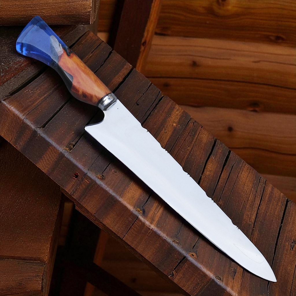 Faca artesanal - Coleção Chama Eterna - Especial para Churrasco e Culinária